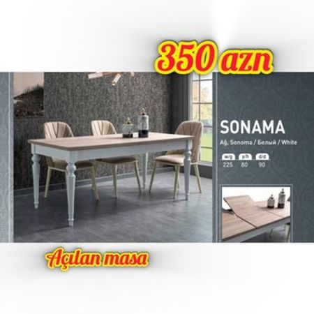 Masa və oturacaqlar Sonama – Xırdalan – ucuztap.az