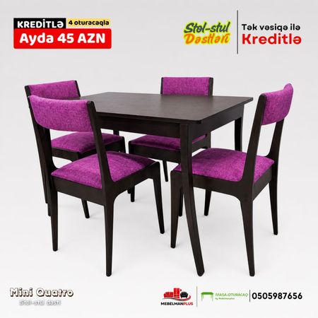 Mətbəx stol stul dəsti Mini Qutaro – Suraxanı r. – ucuztap.az