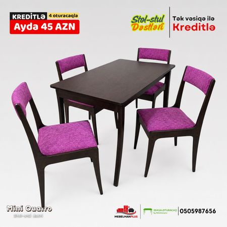 Mətbəx stol stul dəsti Mini Qutaro – Suraxanı r. – ucuztap.az