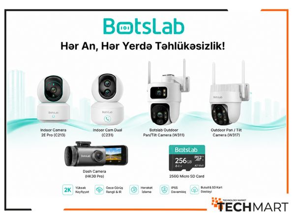 Botslab ağıllı kameralar və Daş Cam – Nərimanov r. – ucuztap.az