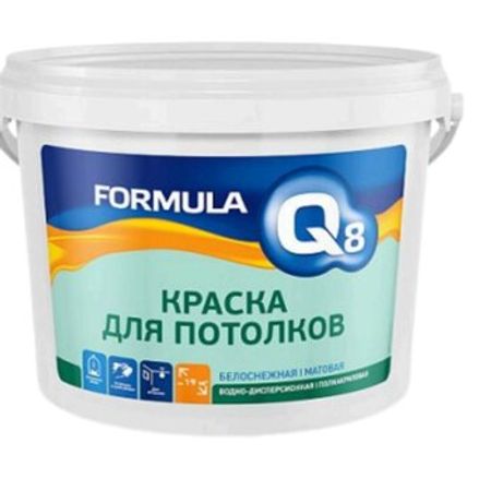 Q8 Tavan akril boya ağ mat 4.5 kq – Lak-boya materialları – ucuztap.az