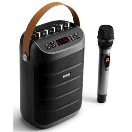 Edifier PK305 Gray 18W Bluetooth, Wireless, USB, AUX, TF-Card, 6000mAh mikrofonlu dinamik – Audio və video – ucuztap.az