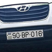 Avtomobil qeydiyyat nişanı - 10-BP-016