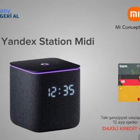 Ağıllı dinamik Yandex Station Midi Black – Audio və video – ucuztap.az