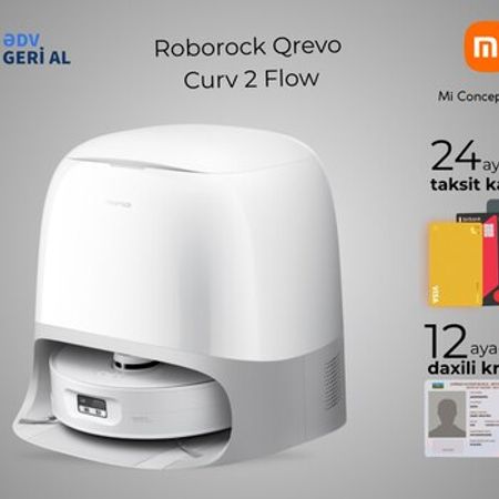Robot tozsoran Roborock Qrevo Curv 2 Flow – Bakı – ucuztap.az