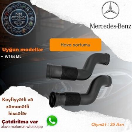 Mercedes-Benz W164 ML hava xortumu – Bakı – ucuztap.az