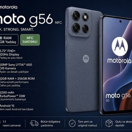 Motorola Moto G56 Pantone Gray Mist 256GB/12GB – Telefonlar – ucuztap.az