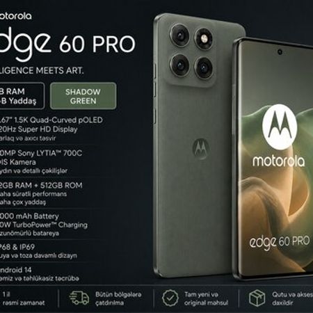 Motorola Edge 60 Pro Pantone Shadow 512GB/12GB – Telefonlar – ucuztap.az