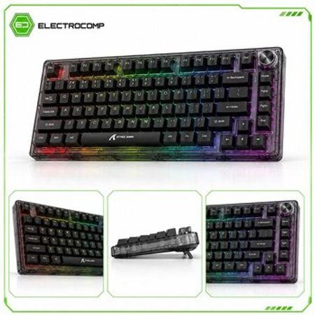 Attack Shark K75RGB Transparent Mechanical Keyboard – Kompüter aksesuarları – ucuztap.az