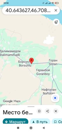 Torpaq sahəsi, 5500 sot, Kənd təsərrüfatı təyinatlı, Çıxarışlı, Borsunlu kəndi, Goranboy – Goranboy – ucuztap.az
