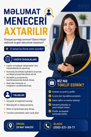 Məlumat Meneceri Axtarılır – Bakı – ucuztap.az