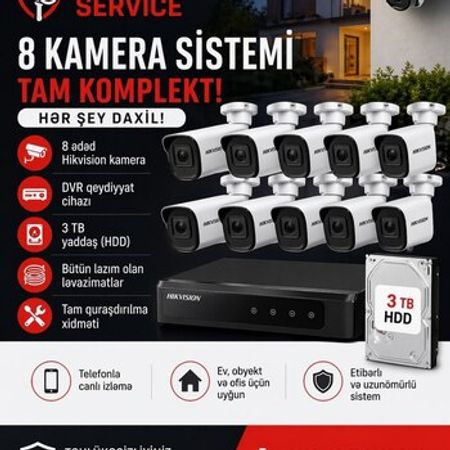 Kamera sistemi Hikvision – Bakı – ucuztap.az