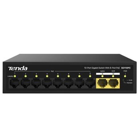 Tenda SG110PC 10-Port Gigabit Lite PoE Switch with 8-Port PoE 100W – Bakı – ucuztap.az
