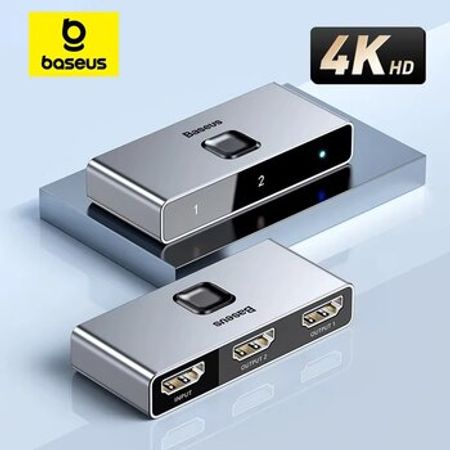 Baseus HDMI-compatible Switcher 4K 60Hz Bi-Direction 1x2/2x1 – Kompüter aksesuarları – ucuztap.az