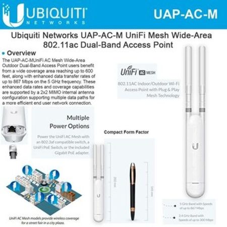 Ubiquiti UniFi AC Mesh (UAP-AC-M)(Used) – Şəbəkə avadanlıqları – ucuztap.az