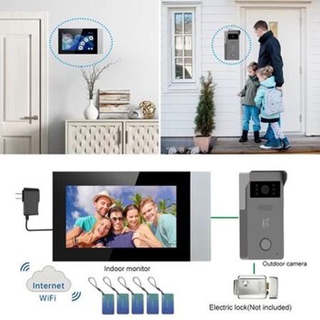 Tuya Home Smart domofon 2 wire (Sensor, WiFi, 7 Düym) – Təhlükəsizlik avadanlığı – ucuztap.az