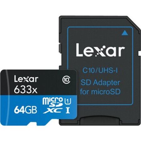 Lexar 64GB, 128GB High-Performance 633x UHS-I microSDXC Memory Card with SD Adapter – Bakı – ucuztap.az