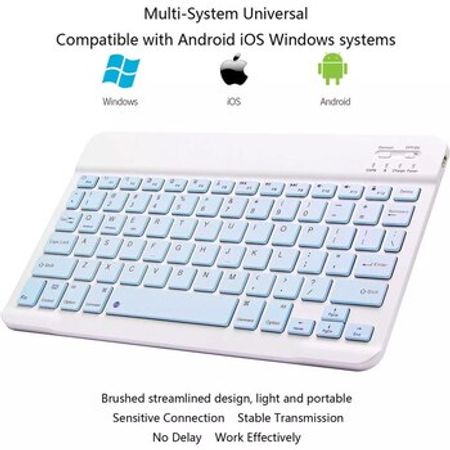 Ultra-Slim Bluetooth Keyboard Portable Mini Wireless Keyboard Rechargeable – Bakı – ucuztap.az