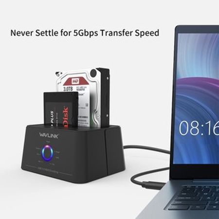 WAVLINK USB 3.0 Dual-Bay docking station – Bakı – ucuztap.az