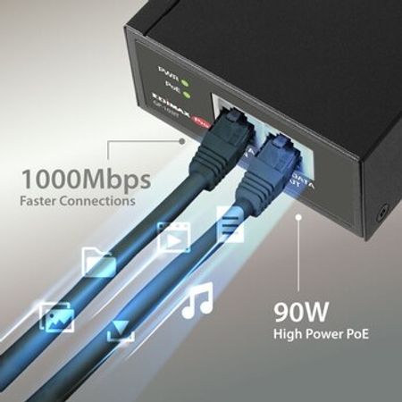 Gigabit PoE Injector 90W – Şəbəkə avadanlıqları – ucuztap.az