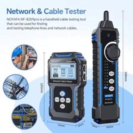 Network Cable Tester LAN RJ45 NOYAFA NF-8209 PRO – Şəbəkə avadanlıqları – ucuztap.az