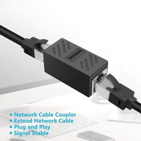 Rj45 lan to lan cat 5 cat 6 cat6a Coupler Ethernet Coupler Female to Female – Şəbəkə avadanlıqları – ucuztap.az