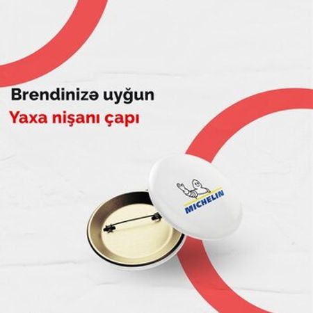 Yaxa nişanı, rozet çapı – Reklam və dizayn – ucuztap.az