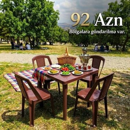 Plastik masa və oturacaqlar – Masalar və oturacaqlar – ucuztap.az