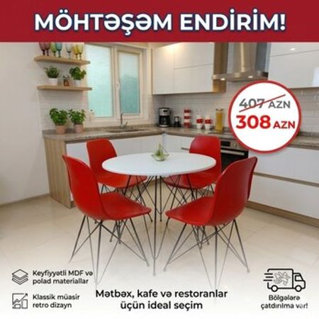 Masa və oturacaqlar – Masalar və oturacaqlar – ucuztap.az