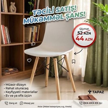 Masa və oturacaqlar – Masalar və oturacaqlar – ucuztap.az