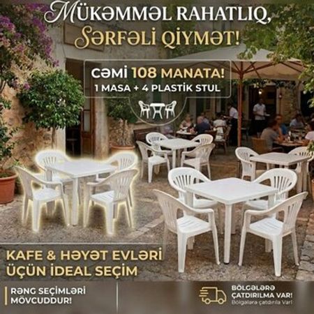 Masa və oturacaqlar – Bakı – ucuztap.az