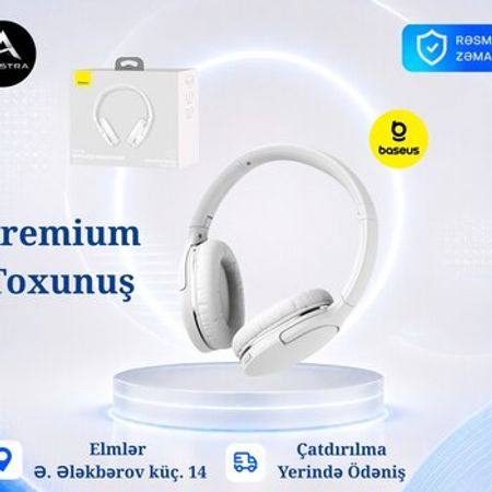 Baseus Encok D02 Pro White Bluetooth Qulaqlıq – Bakı – ucuztap.az