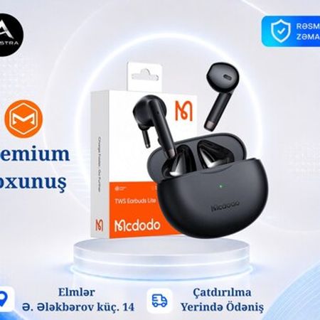 MCDODO HP-8031 B1 Series TWS Earbuds Lite Black bluetooth qulaqlıq – Bakı – ucuztap.az
