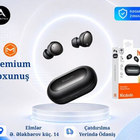 MCDODO HP-4490 Goodnight Sleep True Wireless Earbuds | Sleep Earbuds – Bakı – ucuztap.az