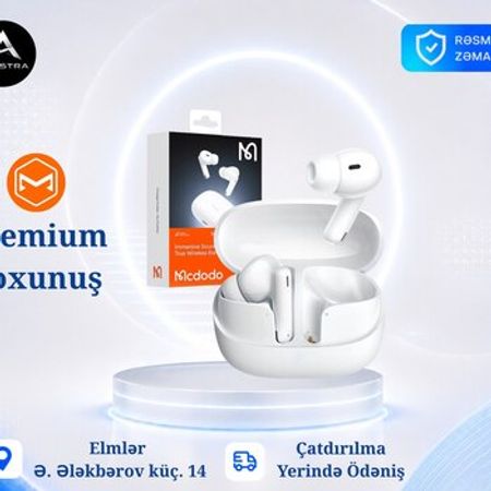 MCDODO HP-0040 B05 Series TWS Earbuds White bluetooth qulaqlıq – Bakı – ucuztap.az
