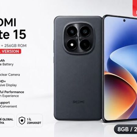 Xiaomi Redmi Note 15 Black 256GB/8GB – Bakı – ucuztap.az