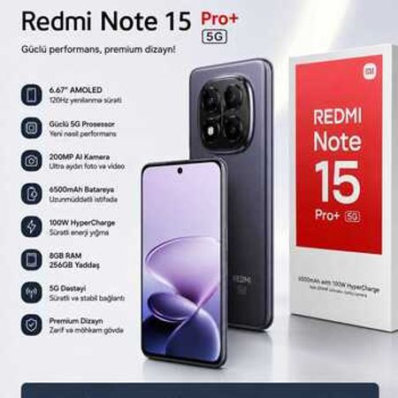 Xiaomi Redmi Note 15 Pro+ 5G Black 256GB/8GB – Bakı – ucuztap.az