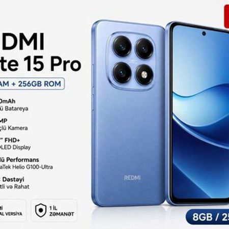 Xiaomi Redmi Note 15 Pro Titanium 256GB/8GB – Bakı – ucuztap.az