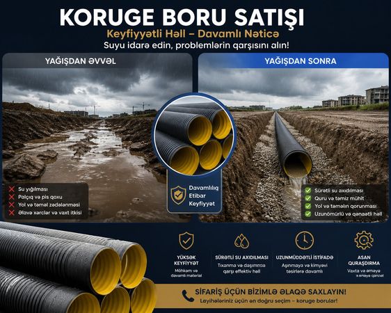 Koruge (qarmoşka) borular – Bakı – ucuztap.az