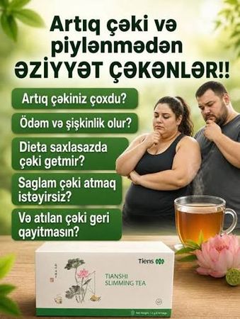 Sliming Çay -Arıqladıcı müalicəvi təmizləyici təbii yaşıl çay – Bakı – ucuztap.az