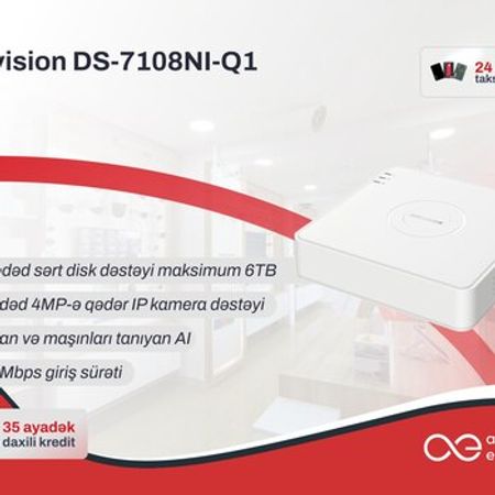 Hikvision DS-7108NI-Q1 8 Kanal NVR Video Qeydiyyatçı – Bakı – ucuztap.az