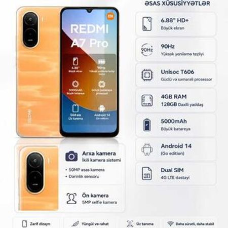 Xiaomi Redmi A7 Pro Black 128GB/4GB – Bakı – ucuztap.az