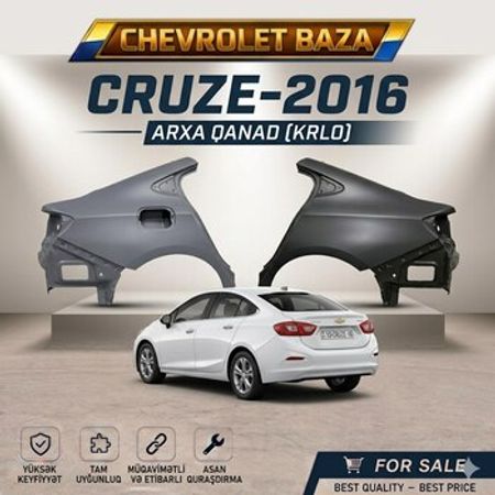 Chevrolet Cruze (2016-2019) arxa qanadı – Ehtiyat hissələri – ucuztap.az