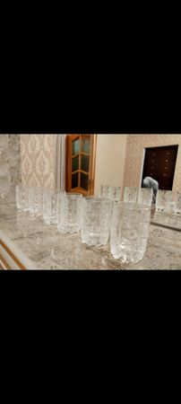 Stəkan, Şüşə, white – Qab-qacaq və mətbəx ləvazimatları – ucuztap.az