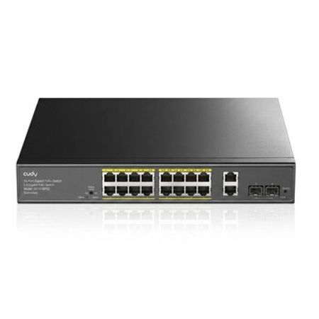 CUDY GS1018PS2 | 2.0 (16 Port PoE+ Gigabit Uplink Switch) – Şəbəkə avadanlıqları – ucuztap.az