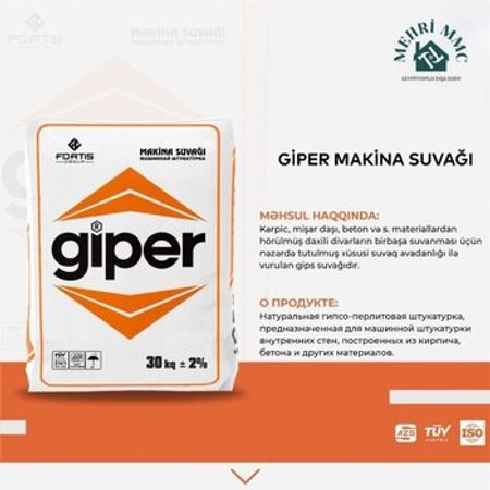 GIPER makina suvağı – Təmir və tikinti – ucuztap.az