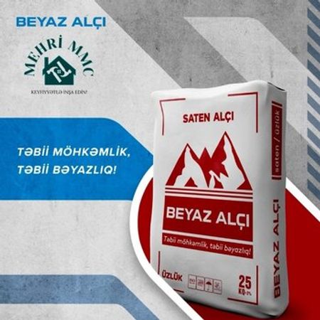Üzlük Beyaz Alçı – Təmir və tikinti – ucuztap.az