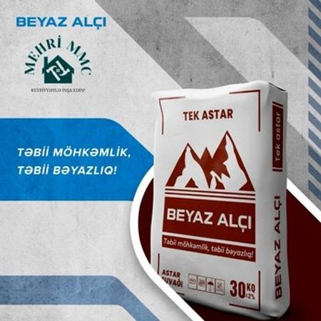 Beyaz Alçı tək astar suvağı – Təmir və tikinti – ucuztap.az