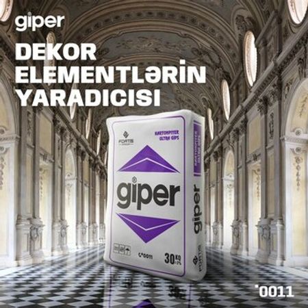 Giper kartonpiyer ultra gips – Təmir və tikinti – ucuztap.az