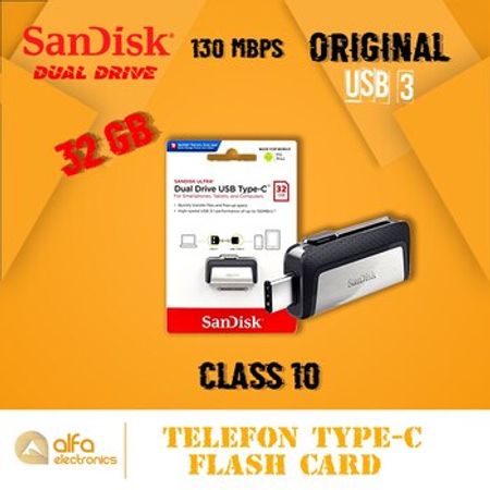 Flaş kart USB 3.1 Sandisk 32GB OTG (Type-C, USB) – Bakı – ucuztap.az